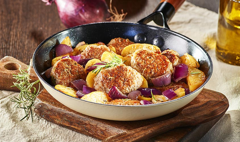 Meso/Burgerji Mini burgerji s krompirjem in vijolično čebulo bofrost