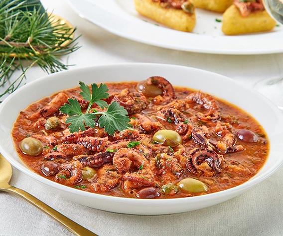 Ribe/Ribje jedi Kraki hobotnice z olivami in kaprami bofrost