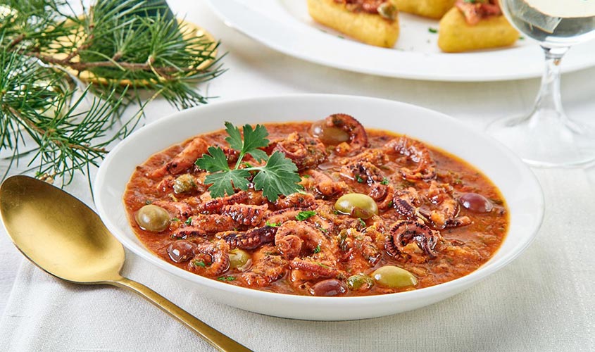 Ribe/Ribje jedi Kraki hobotnice z olivami in kaprami bofrost